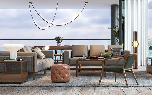 极简大平层，日出与星空的梦幻之境