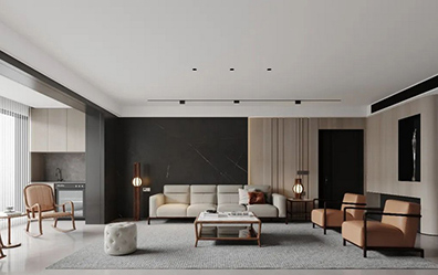 225㎡城市轻奢空间，当下流行的风！